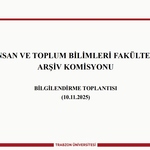 İTBF Arşiv Komisyonu Bilgilendirme Toplantısı Düzenlendi