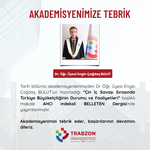 Dr. Öğr. Üyesi Engin Çağdaş BULUT’a Tebrik